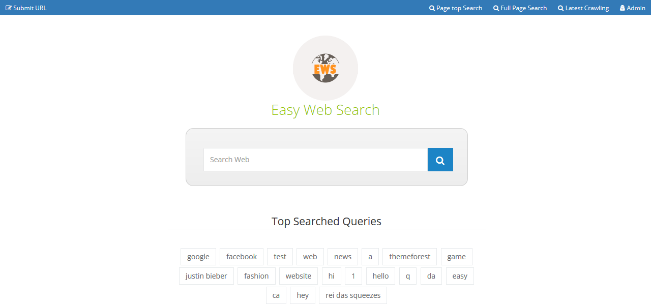 Easy Web  Search  PHP  Search  Engine with Image Search  and 